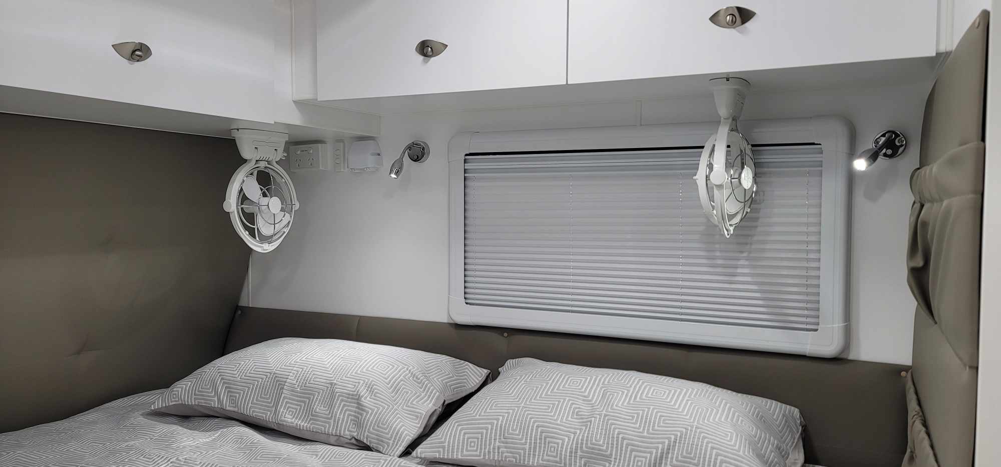 Great Escape Caravans Melbourne Family Caravans With Bunks Grey Interior